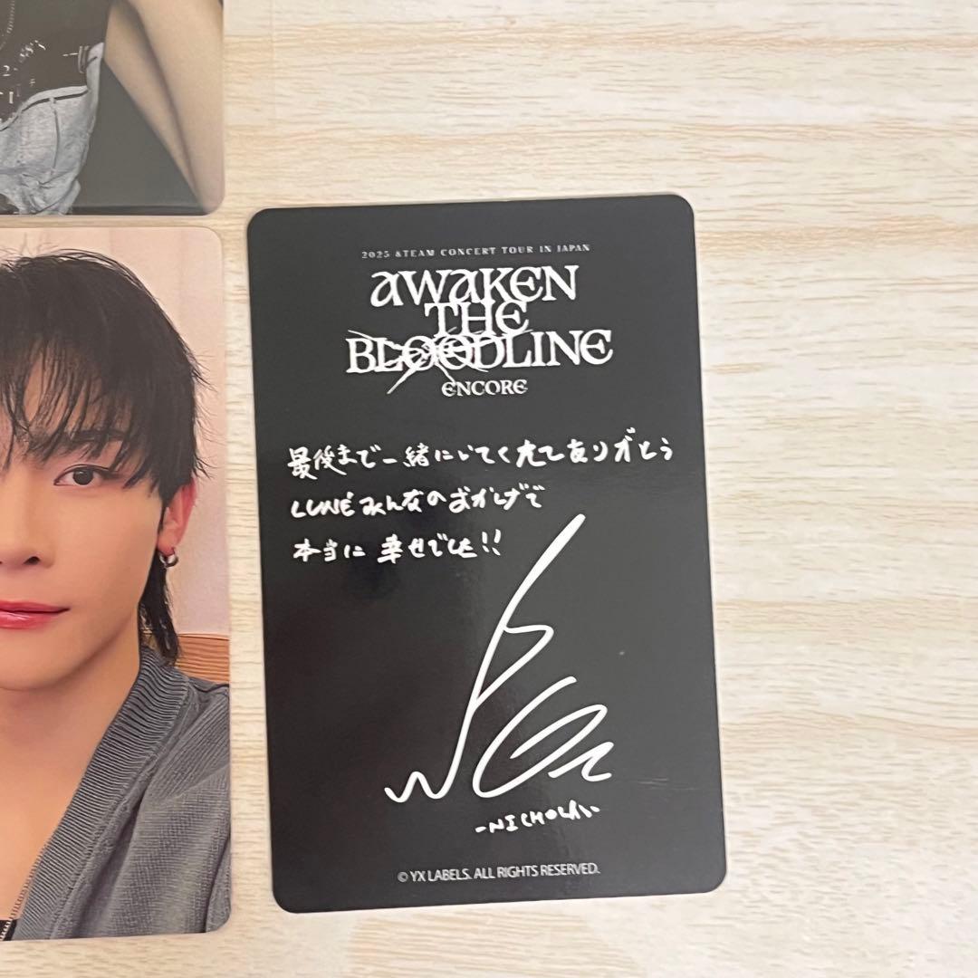 &team NICHOLAS ニコラス トレカ セット 中華 韓国サイン会プレサ