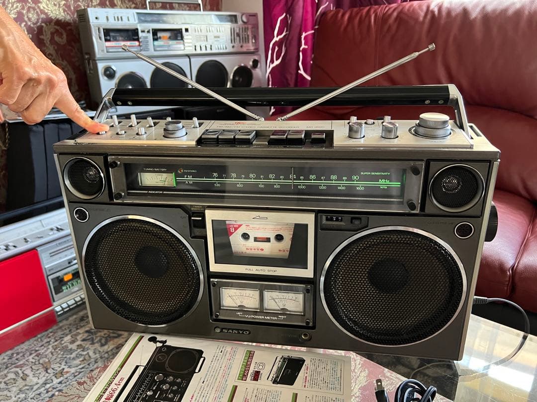 希少SanyoサンヨーMR-9600ラジカセ昭和レトロメンテナンス済み中古美品