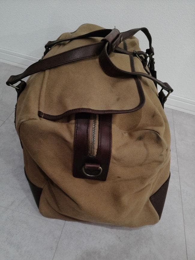 ポロ ラルフローレン 2WAY レザー × キャンバス ボストンバッグ カバン