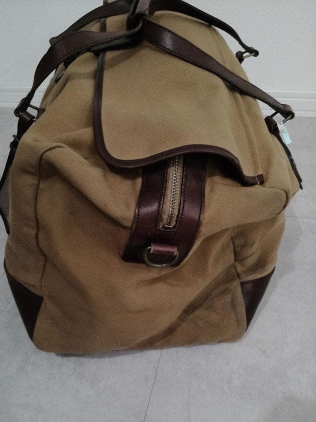 ポロ ラルフローレン 2WAY レザー × キャンバス ボストンバッグ カバン