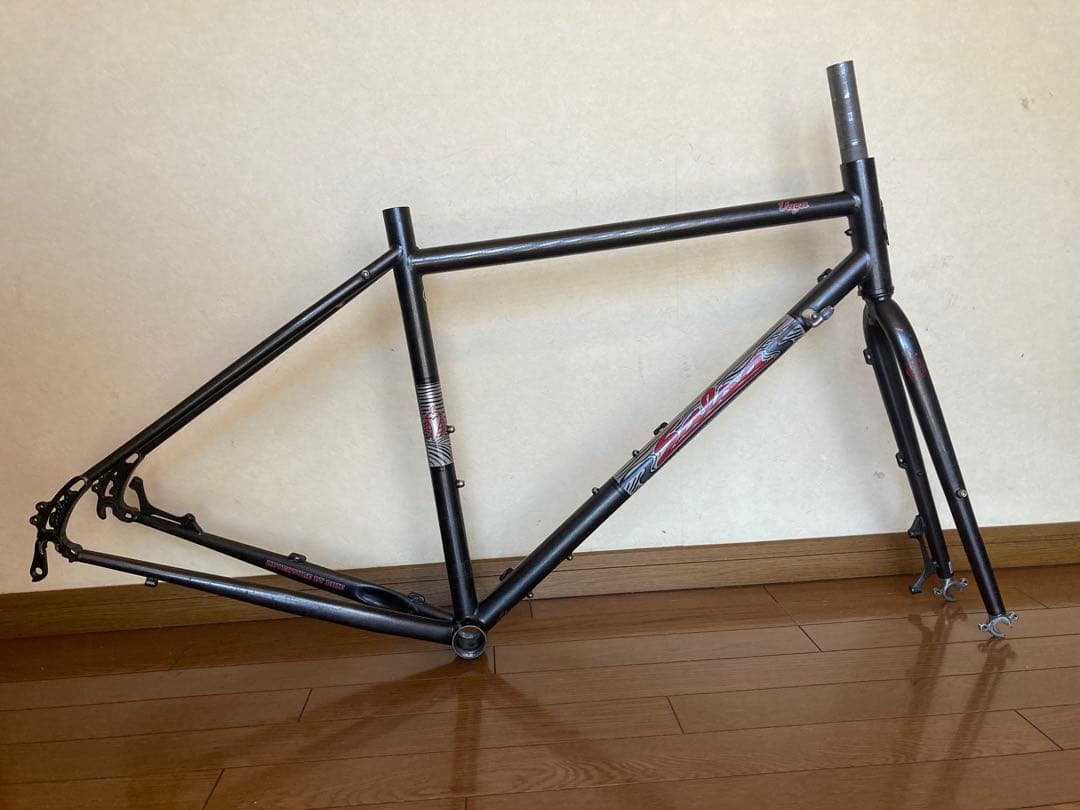 quits様 サルサ VAYA クロモリフレーム ブルーラグ サーリー グラベル