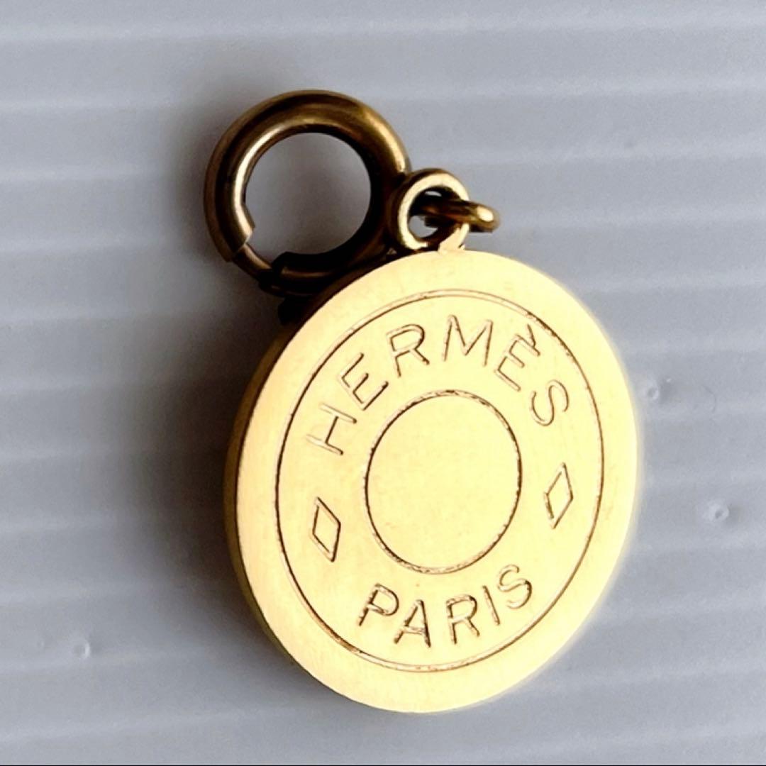 極美品　エルメス　セリエ　　チャーム　　ペンダントトップ　ゴールド