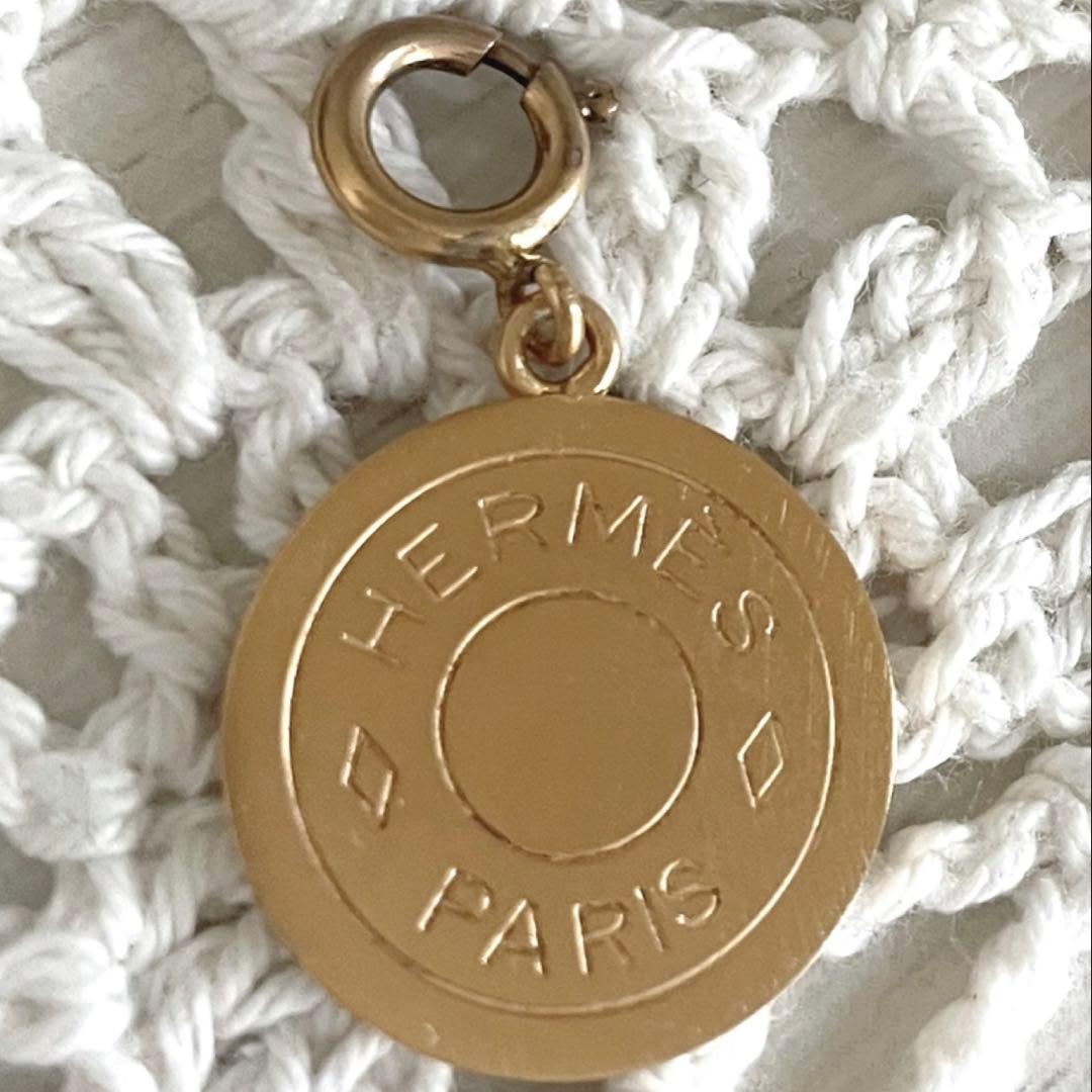 極美品　エルメス　セリエ　　チャーム　　ペンダントトップ　ゴールド