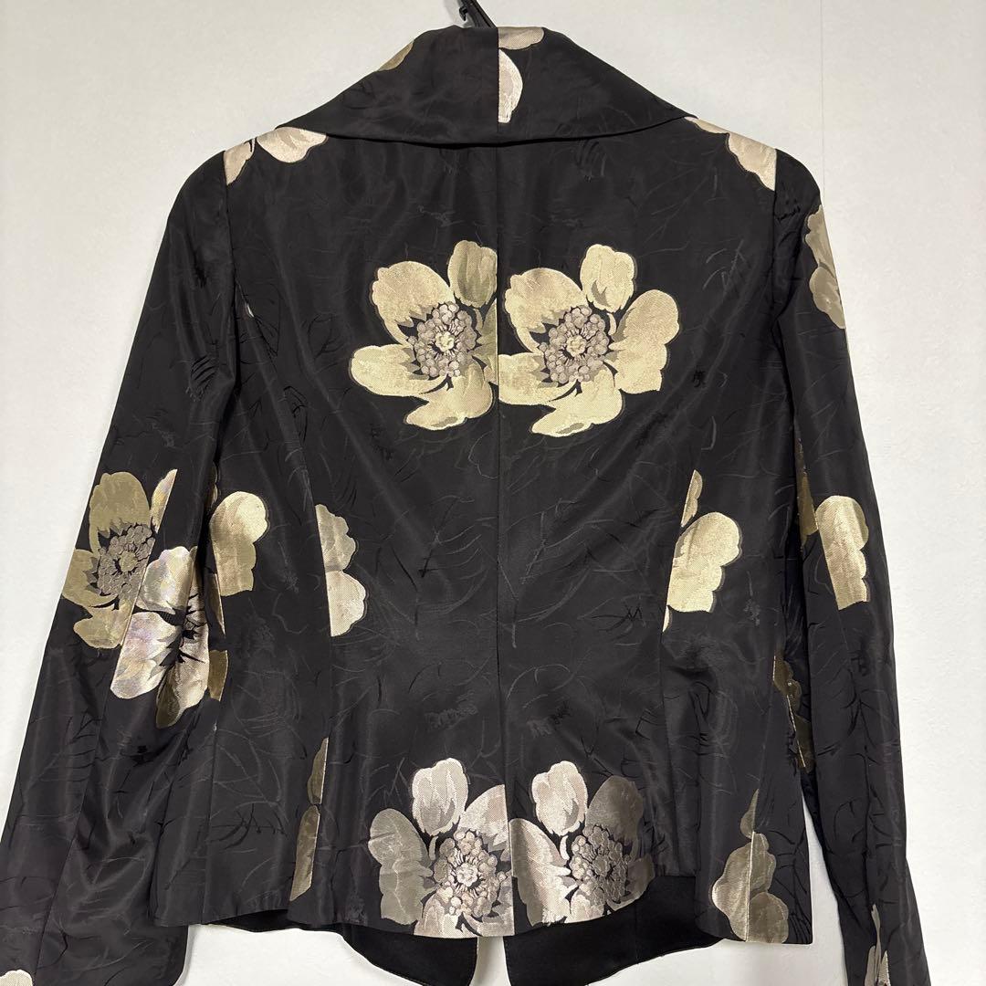 ARMANI COLLEZIONI サイズ42フラワーテーラードジャケット