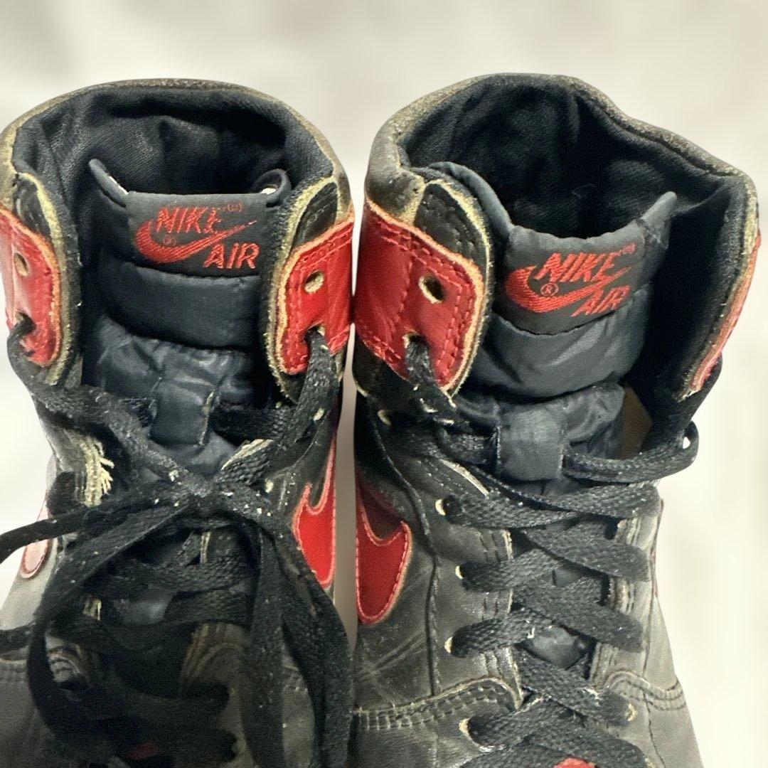 85年AJ1オリジナル黒赤(サイズ不明)