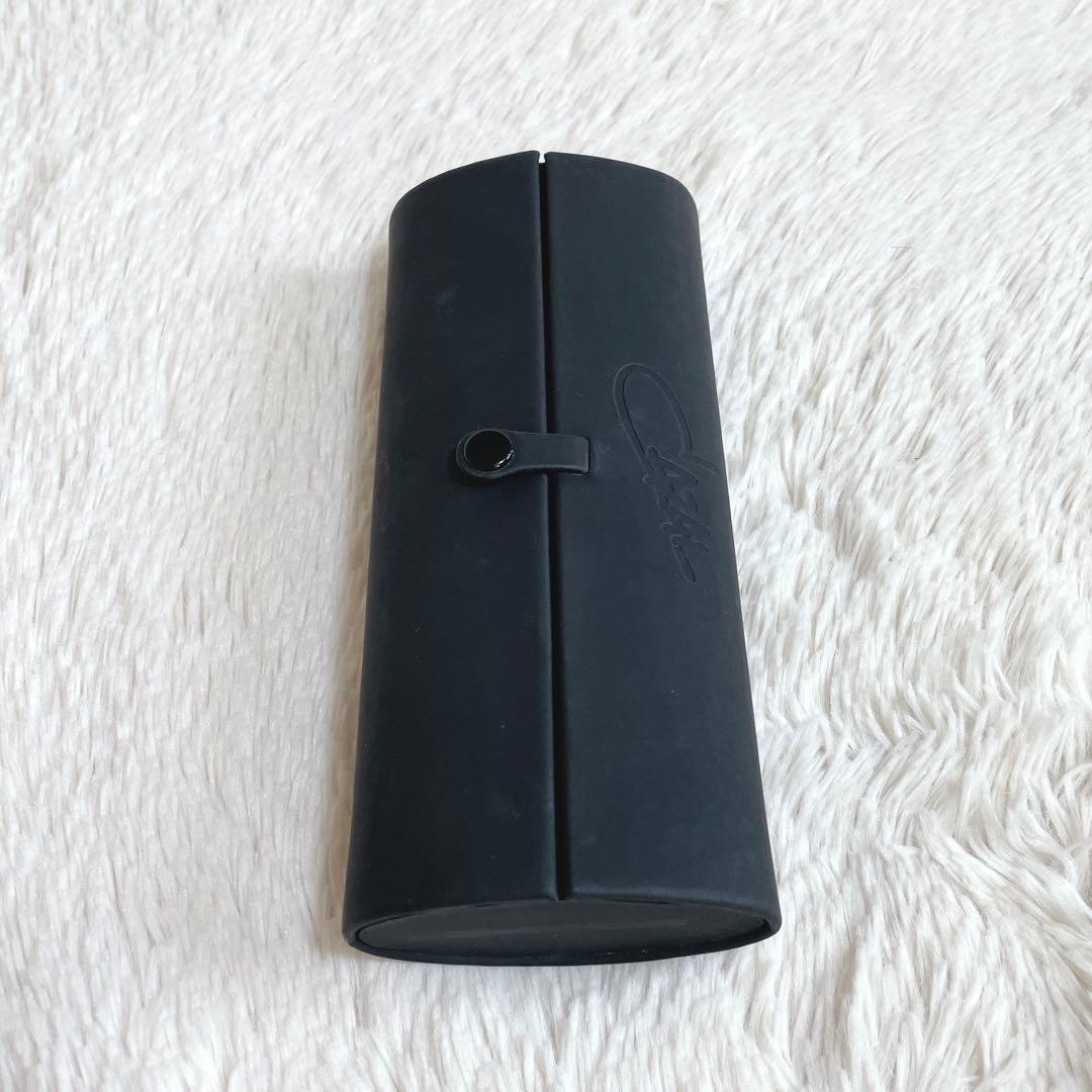 美品 CAZAL カザール リムレス ハーフ サングラス セルフレーム ブラック