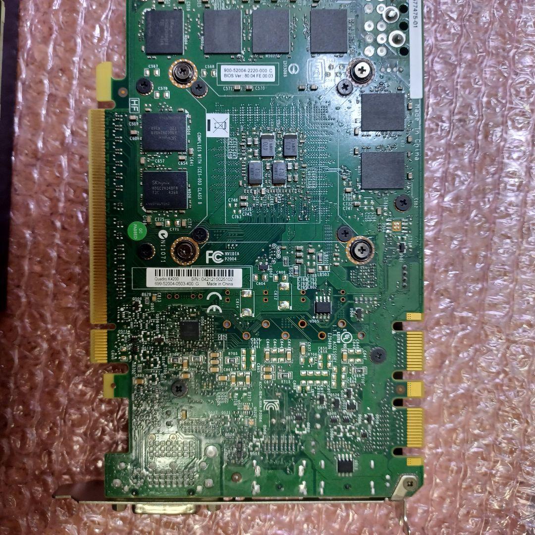 【ジャンク】NVIDIA QUADRO K4200 P2000 2枚セット