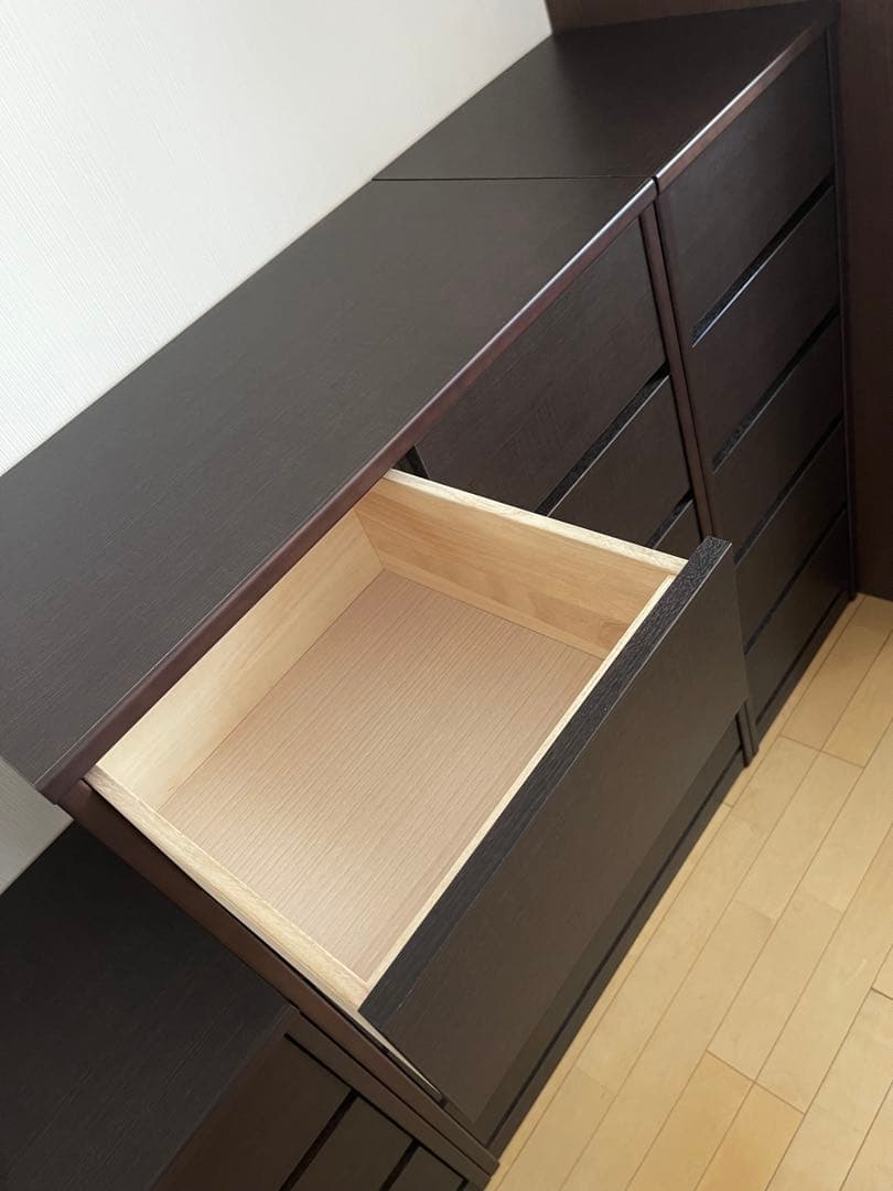 美品•日本製【ディノス】5段チェスト/ 大4•小2引出し❷