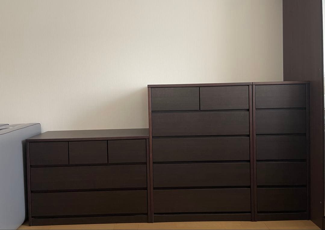 美品•日本製【ディノス】5段チェスト/ 大4•小2引出し❷