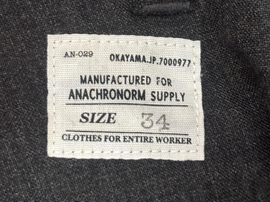 【ANACHRONORM】アナクロノーム シンチバックワイドスラックス