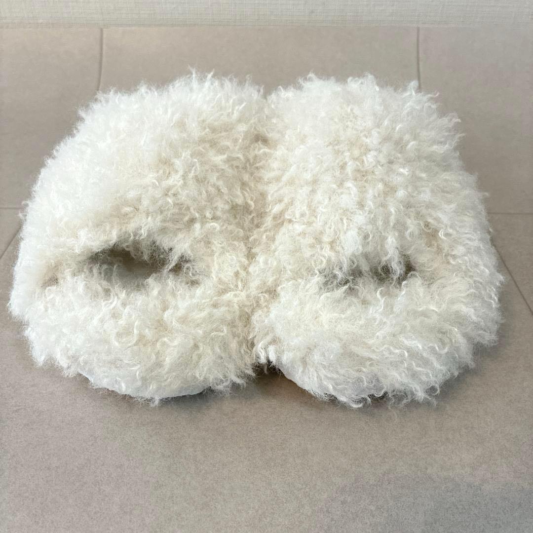 新品 ツルバイマリコオイカワ♡Hope ボリュームファー フラットサンダル 38