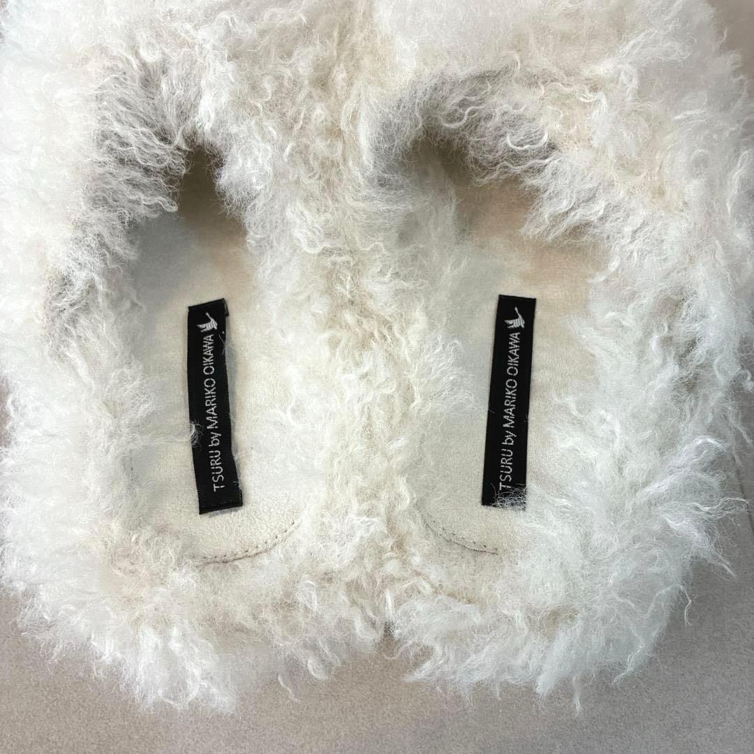 新品 ツルバイマリコオイカワ♡Hope ボリュームファー フラットサンダル 38