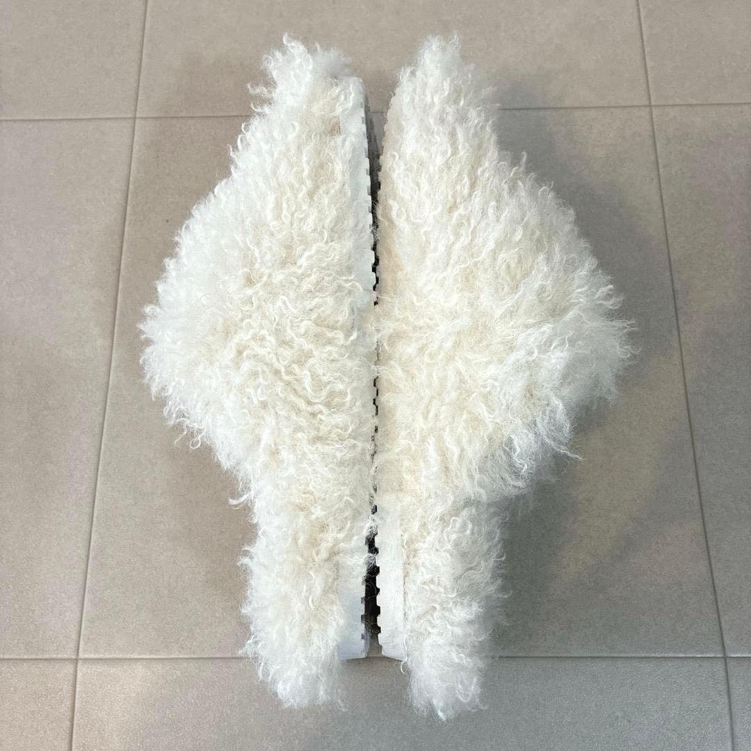 新品 ツルバイマリコオイカワ♡Hope ボリュームファー フラットサンダル 38