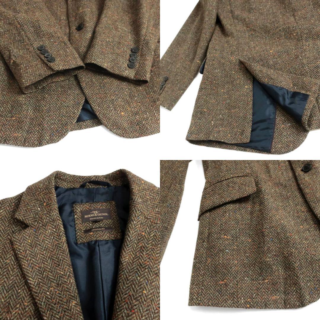 RODD&GUNN ウール100％ヘリンボーンツイード 2Bテーラードジャケット