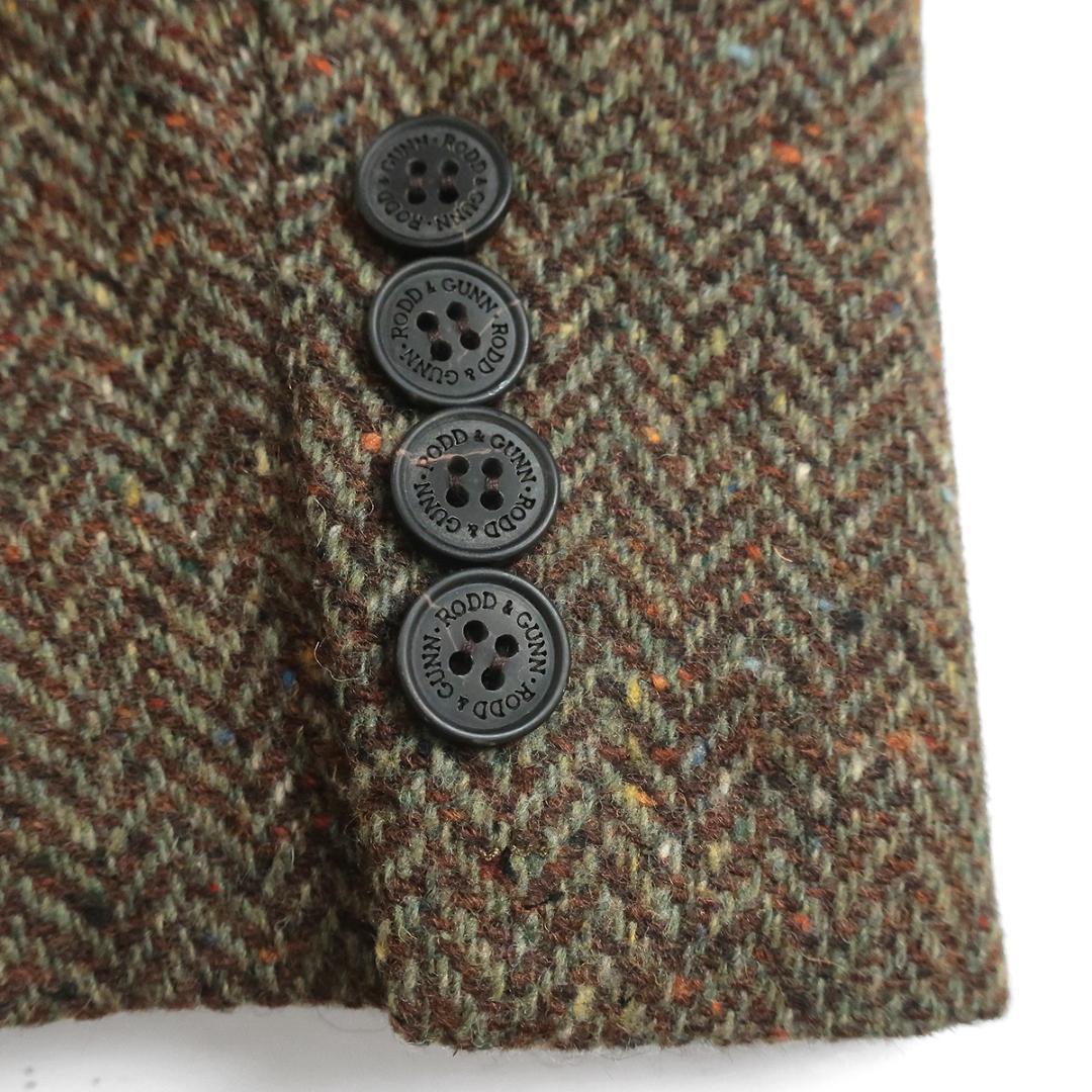 RODD&GUNN ウール100％ヘリンボーンツイード 2Bテーラードジャケット