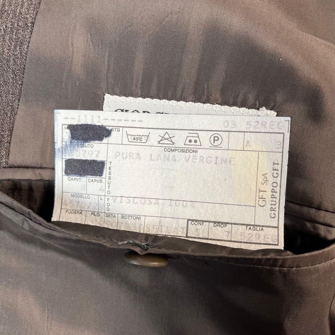 美品 GIORGIO ARMANI イタリア製 スーツ セットアップ 総裏 2B