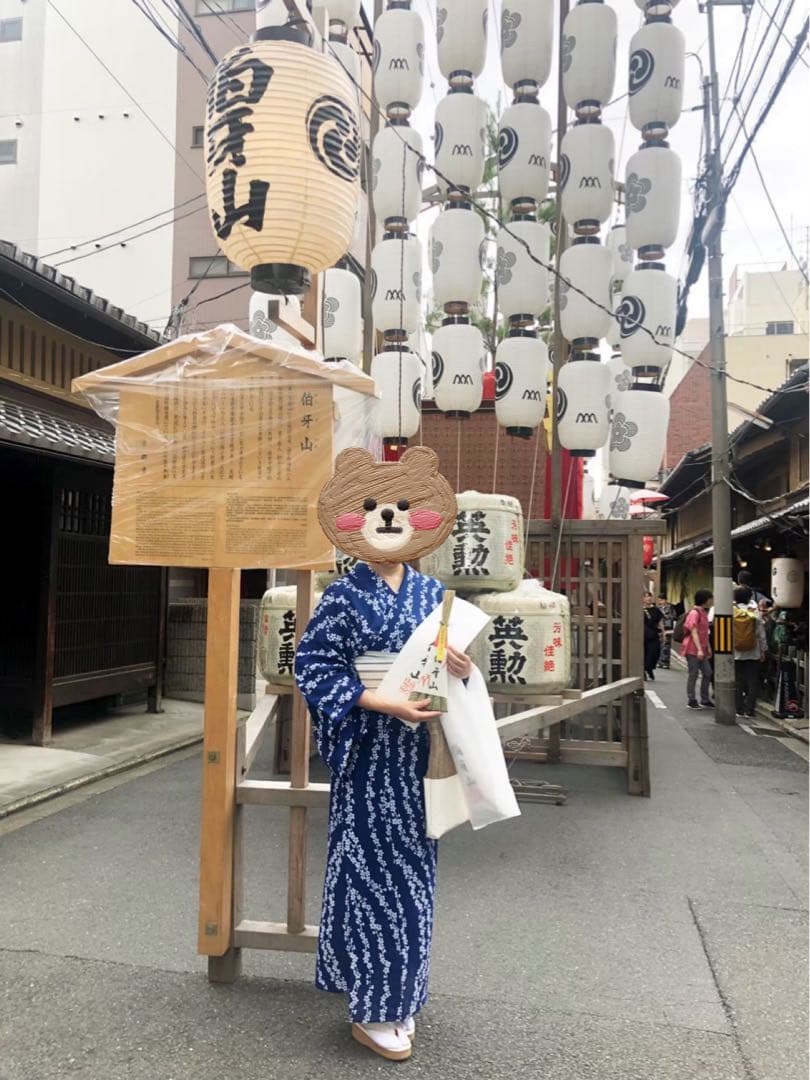 竺仙 浴衣　綿絽　枝垂れ梅