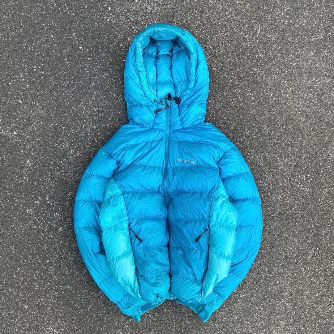 極美品 00s montbell 短丈 アルパインダウンパーカ テック系 人気色