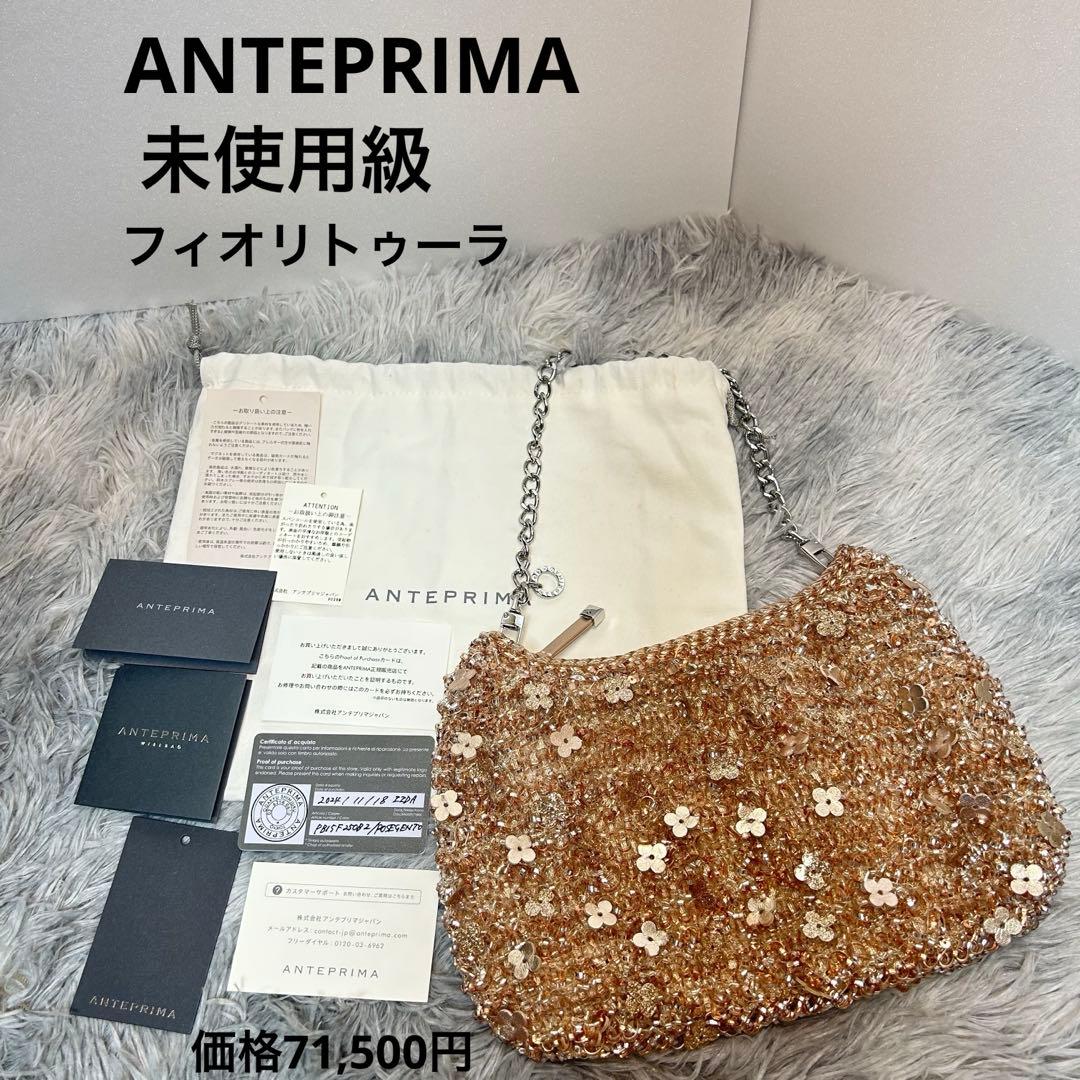 【美品】アンテプリマ ワイヤーバッグ フィオリトゥーラ ローズシルバーゴールド