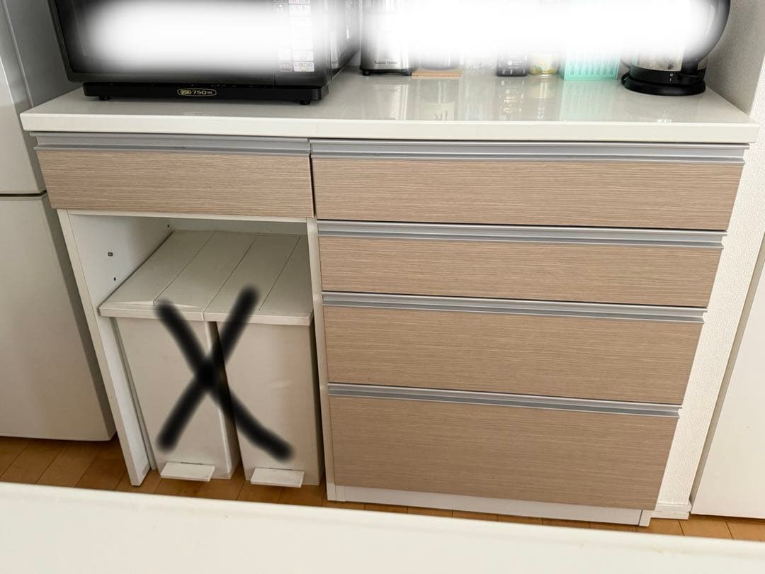 KEYUCA キッチンカウンター 幅120cm