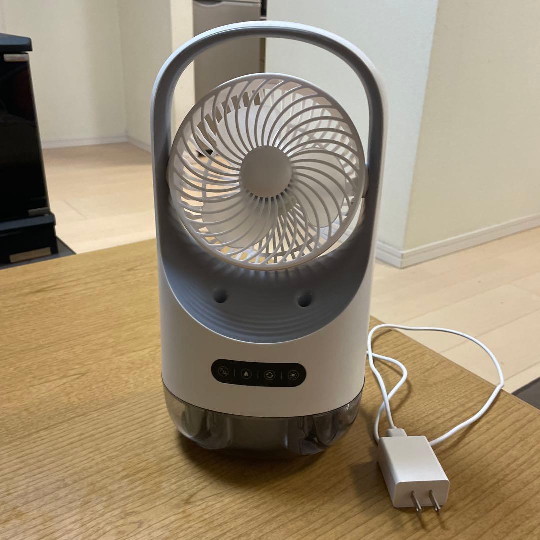 卓上扇風機 ハンドル付き ホワイト