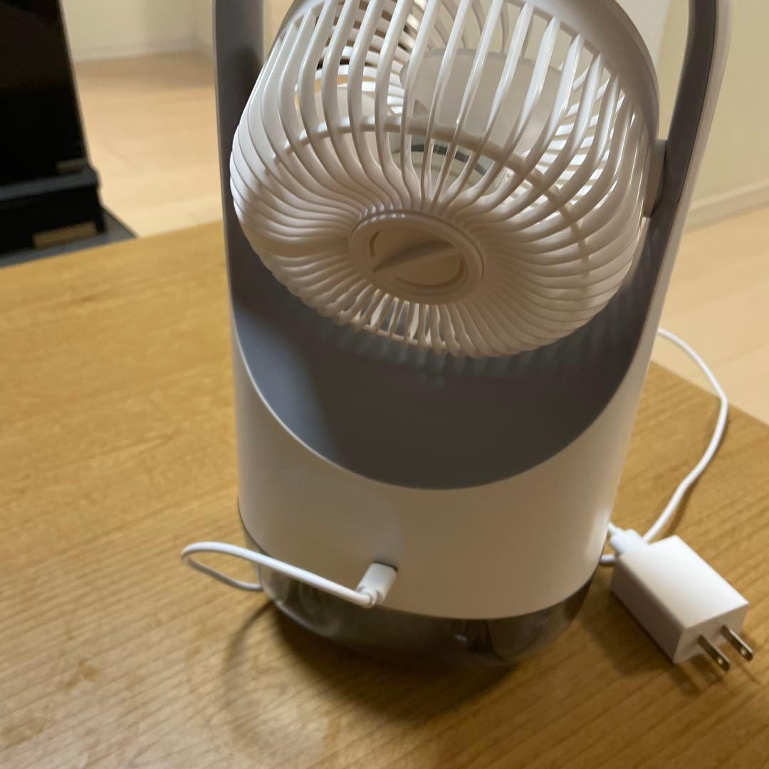 卓上扇風機 ハンドル付き ホワイト