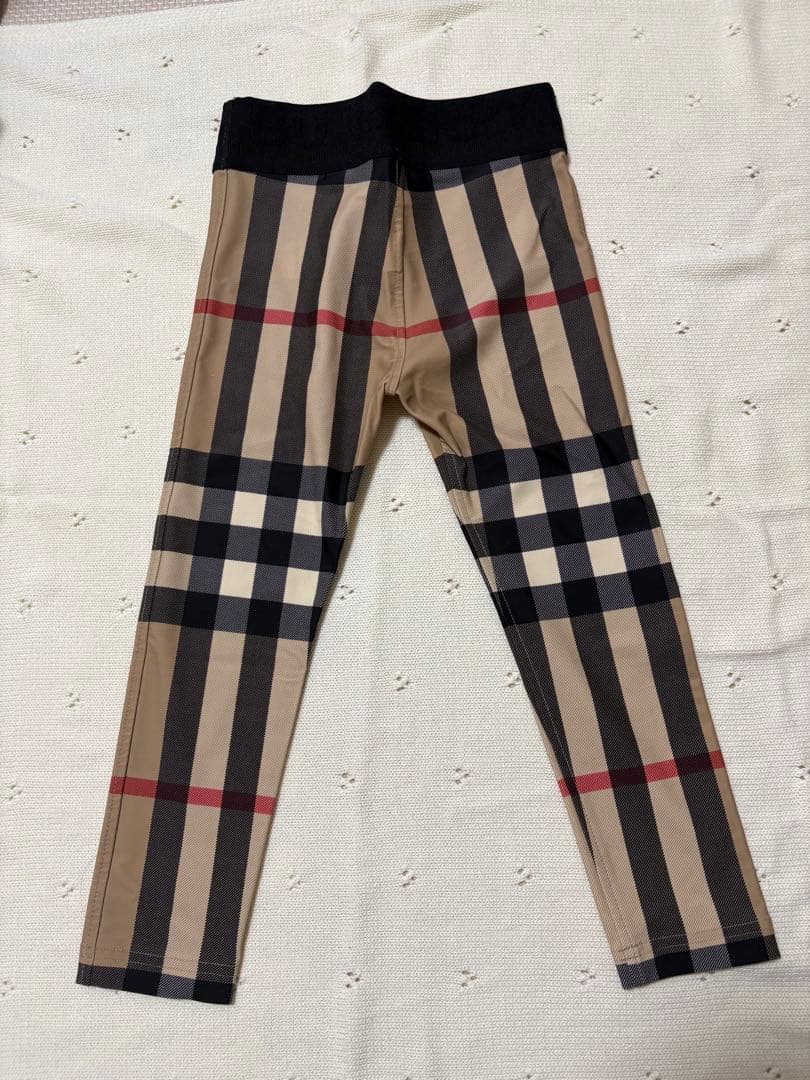 BURBERRY チェック柄レギンス 104cm