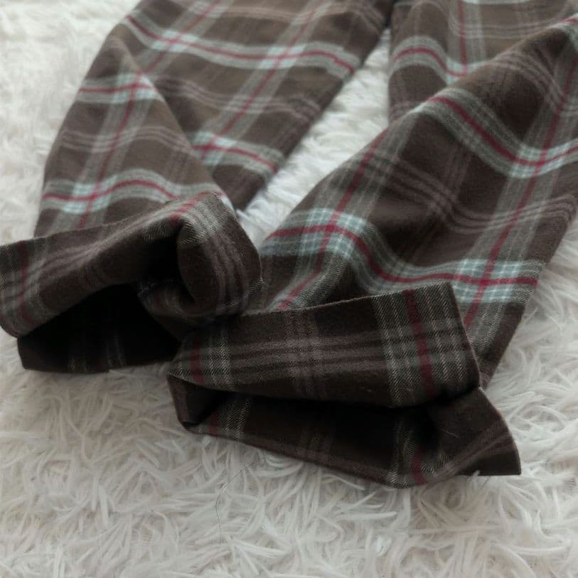 ヴィヴィアンウエストウッド ウール チェック パンツ ロゴボタン ２