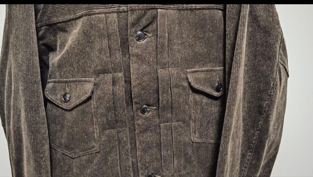 L*T様 OLDJOE コーデュロイジージャン ブラウン 40L新品252OJ-
