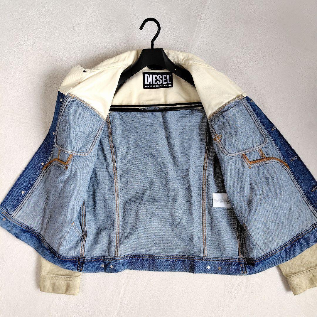 新品　現行　XL　ディーゼル　デニムジャケット　切り替え　グラデーション