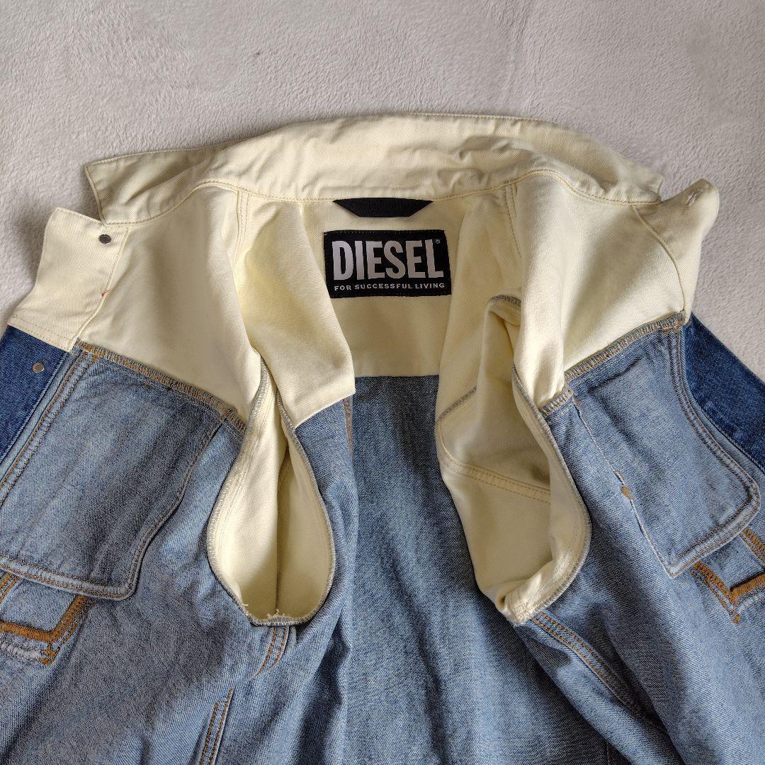 新品　現行　XL　ディーゼル　デニムジャケット　切り替え　グラデーション