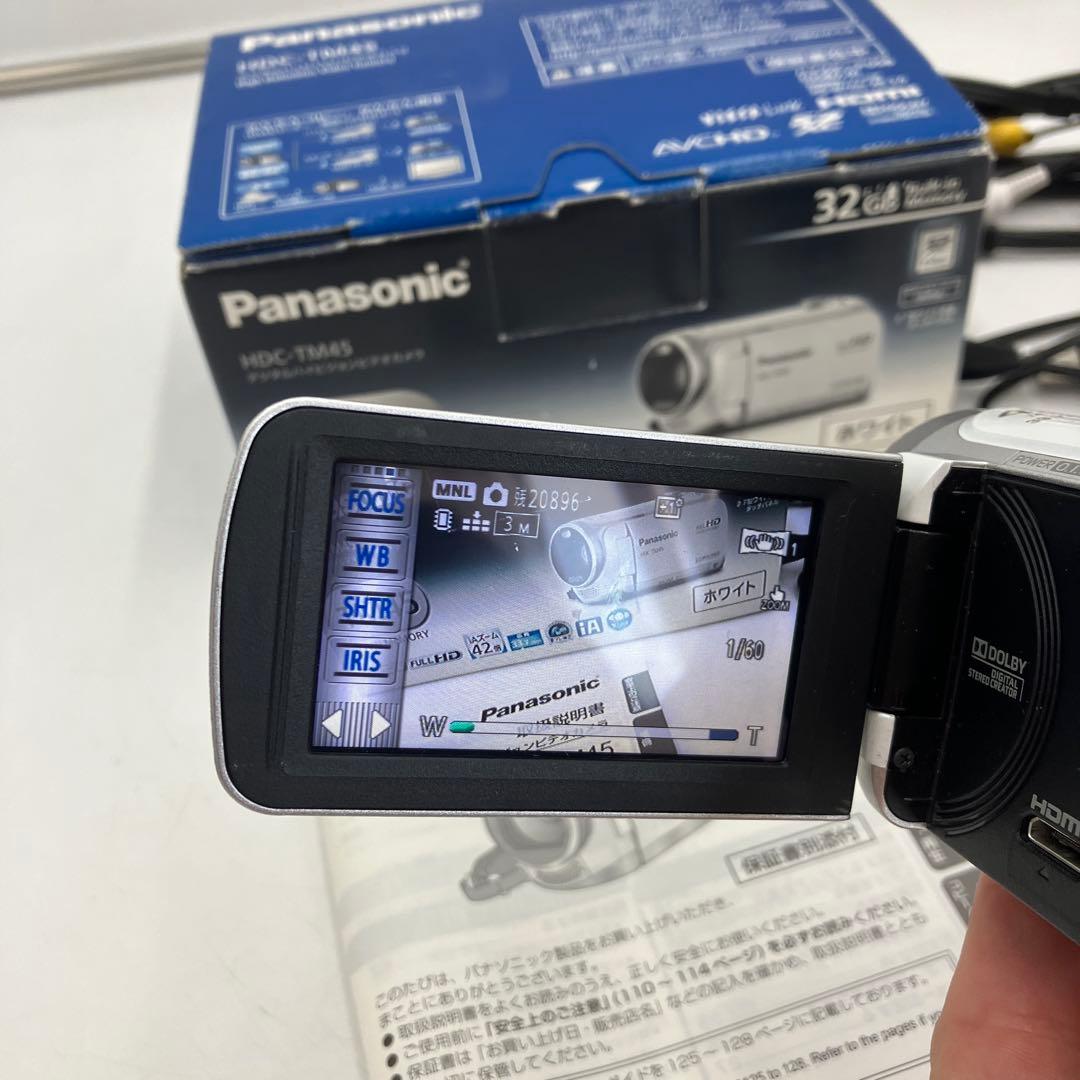美品　Panasonic HDC-TM45-W ビデオカメラ　パナソニック