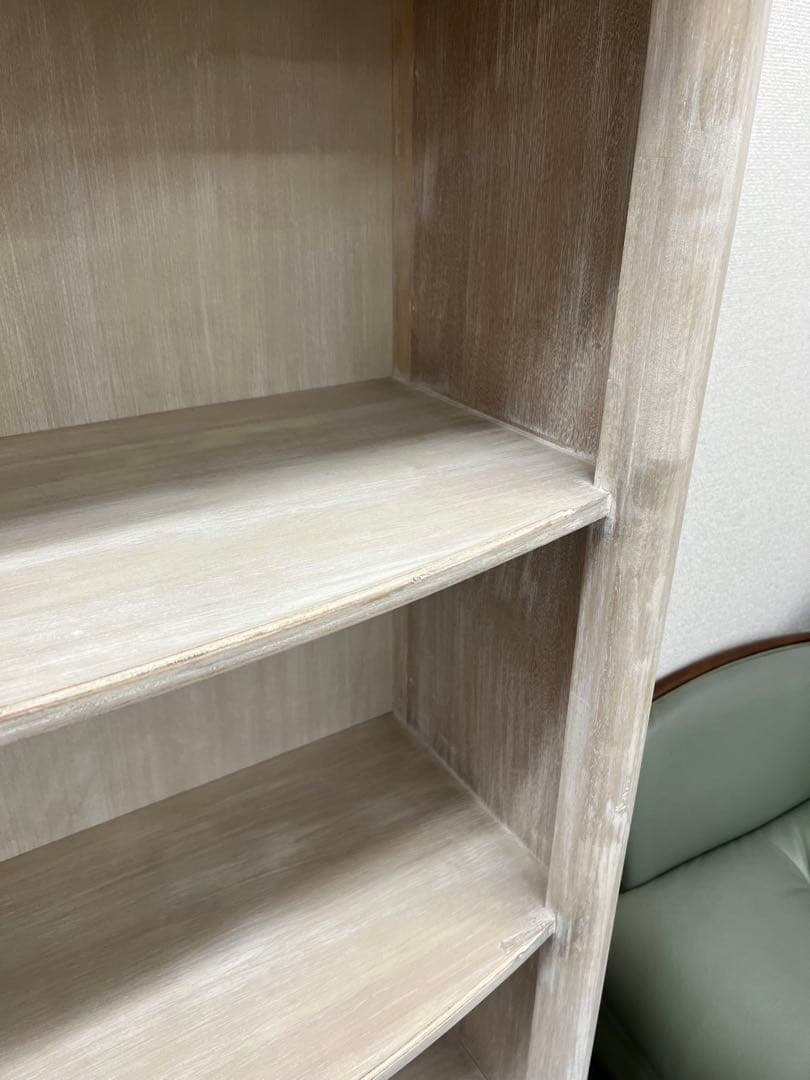 リリーホワイトリリージョン本棚ブックシェルフ北欧調家具残り少ない