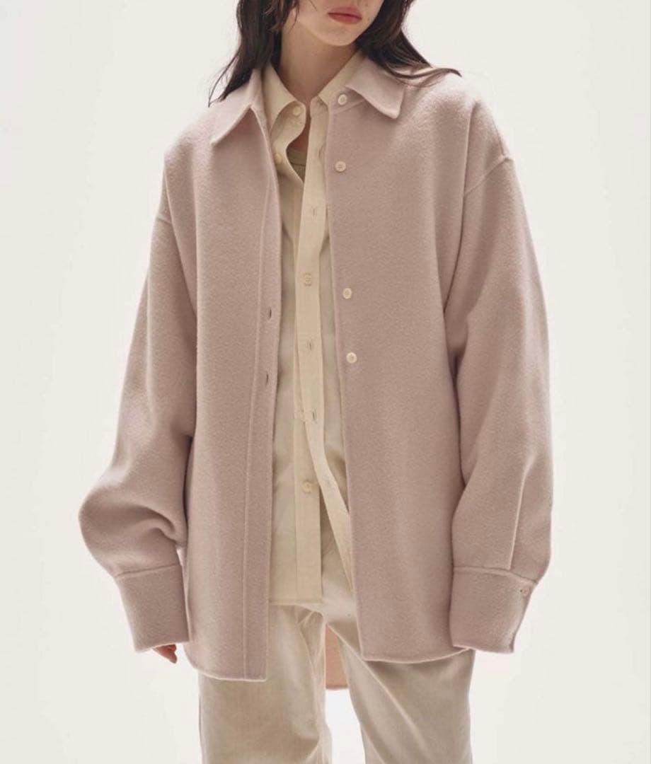 todayful Wool Shirts Jacket ピンク　36