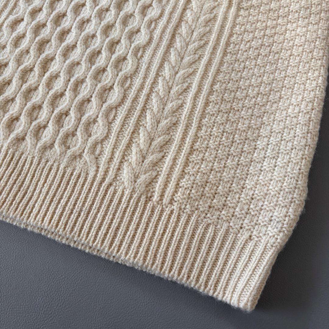 極美品♪ジャーナルスタンダードラックス◆アランアミクルーネックベスト　ケーブル