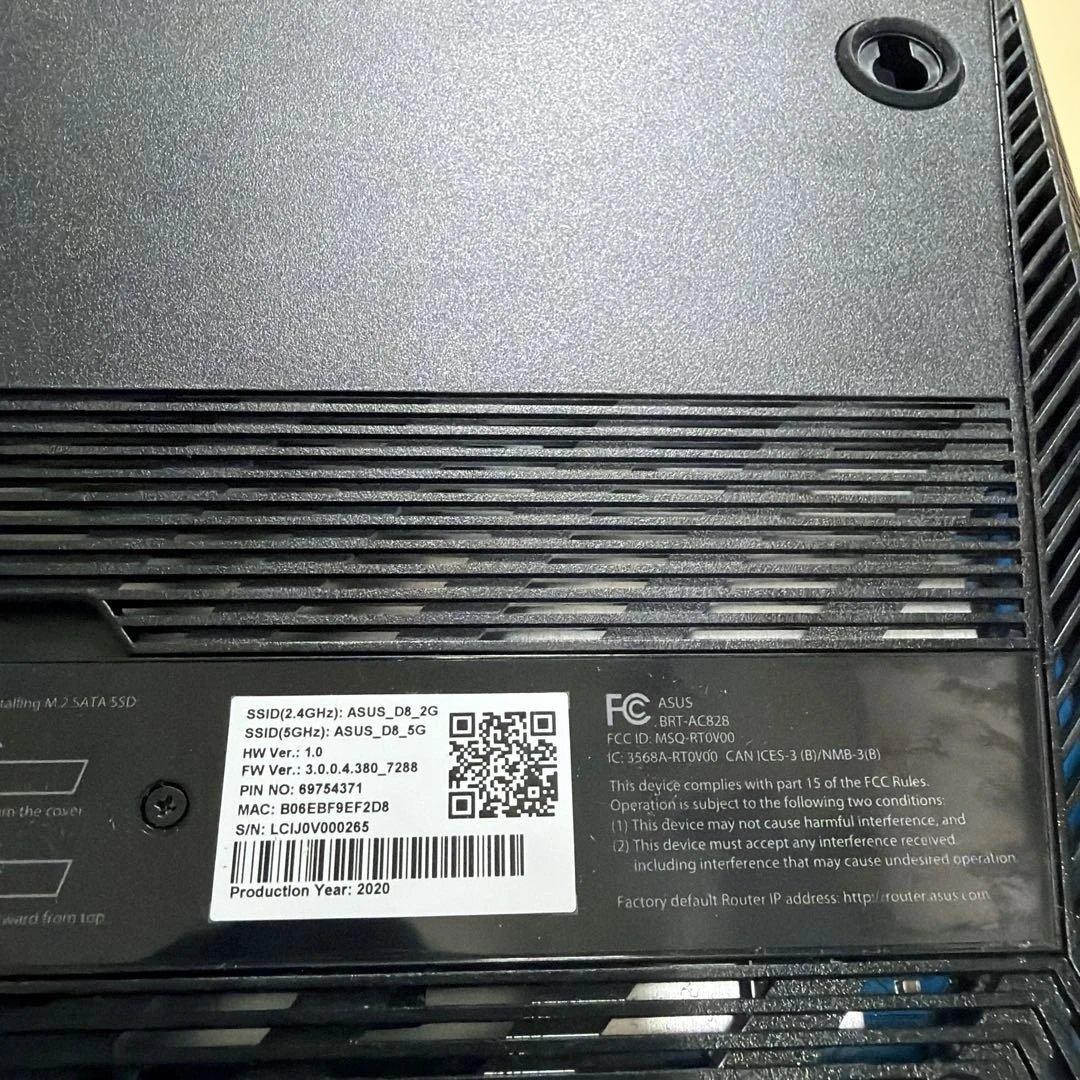 ASUS WiFi 無線 ルーター 1734+800Mbps BRT-AC828