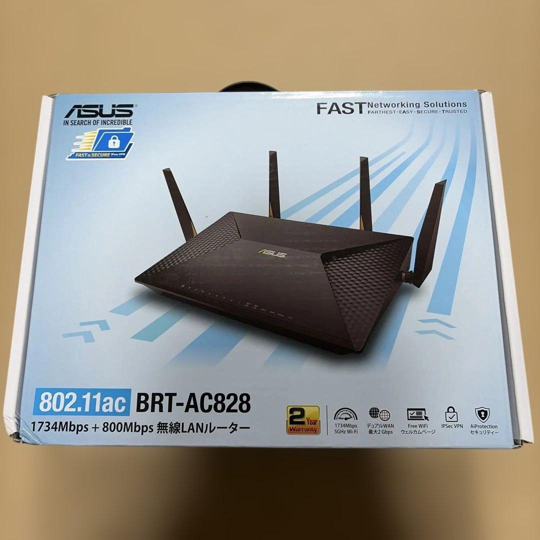 ASUS WiFi 無線 ルーター 1734+800Mbps BRT-AC828