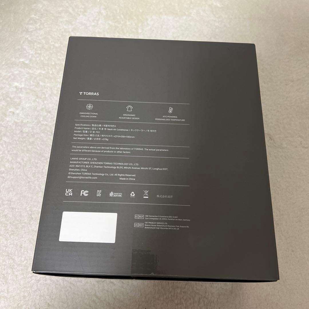 TORRAS COOLIFY 2ネックエアコン.（中古新品.未使用 ）