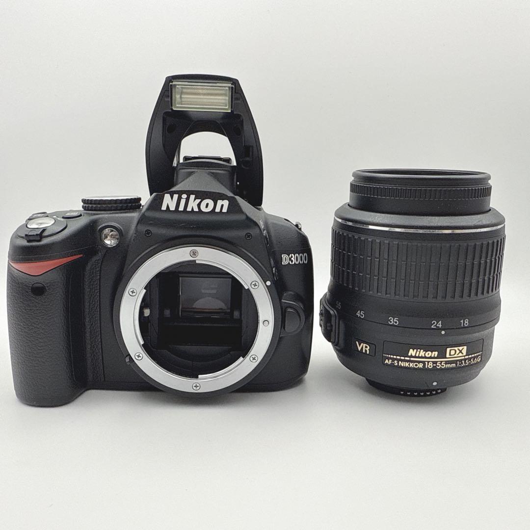ニコン Nikon D3000 一眼レフ ズームレンズセット 18-55mm