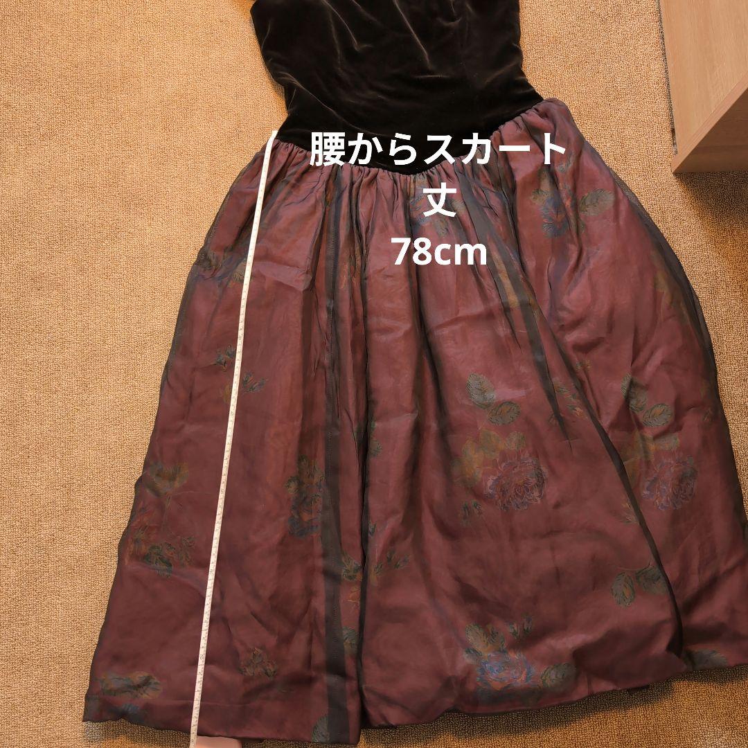 アンティークベルベットドレス　Laura Ashley