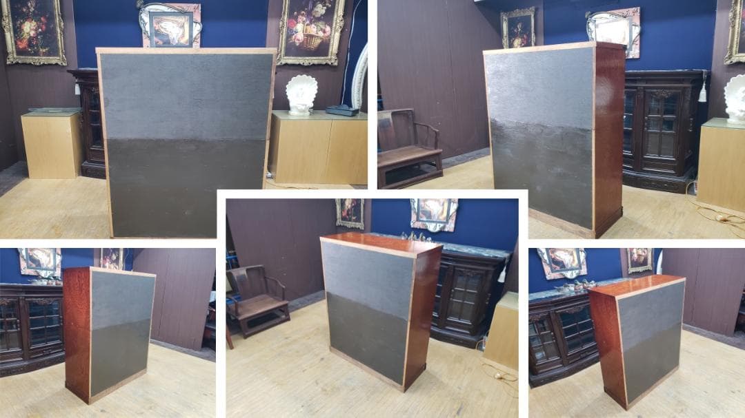 oko　E3　鍵付き 2分割 時代箪笥