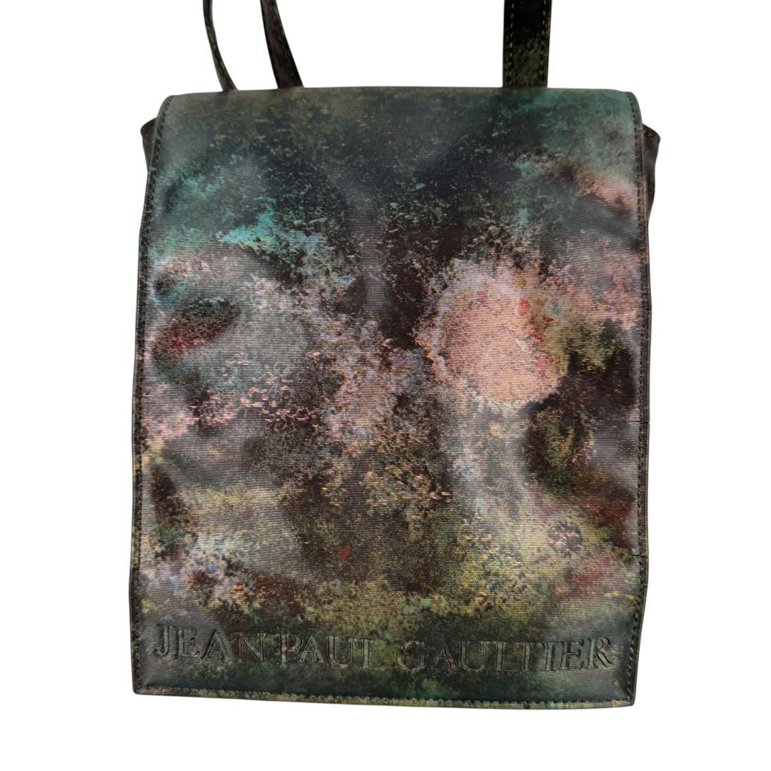 【美品】ジャンポールゴルチエ Vサイバー ショルダーバッグ 玉虫色 希少モデル