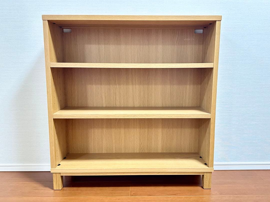 i*2様 無印良品/オーク材薄型ラック・ワイド小・奥行２２ｃｍ