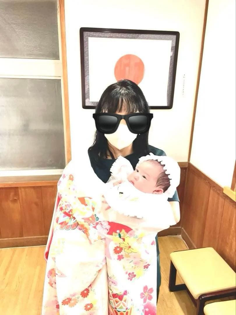 u*c様 お宮参り、産着 正絹 薄ピンク 刺繍 女の子長襦袢