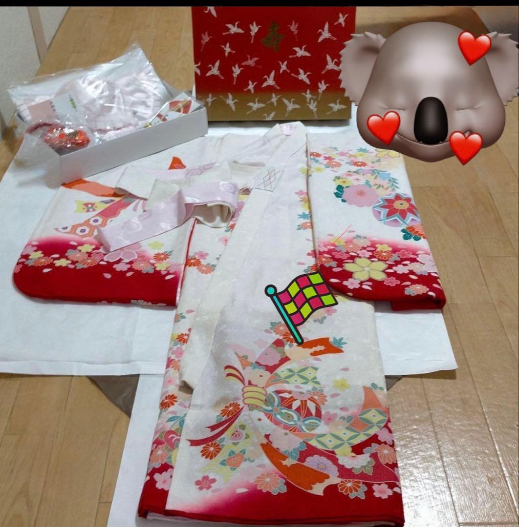 u*c様 お宮参り、産着 正絹 薄ピンク 刺繍 女の子長襦袢