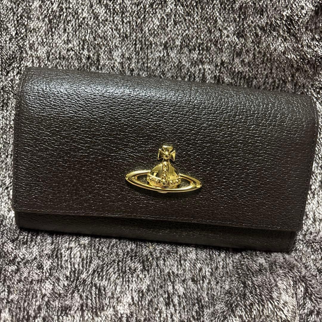 う*ん様 【極美品】ヴィヴィアン　二つ折り長財布　カードケース付き　ブラウン