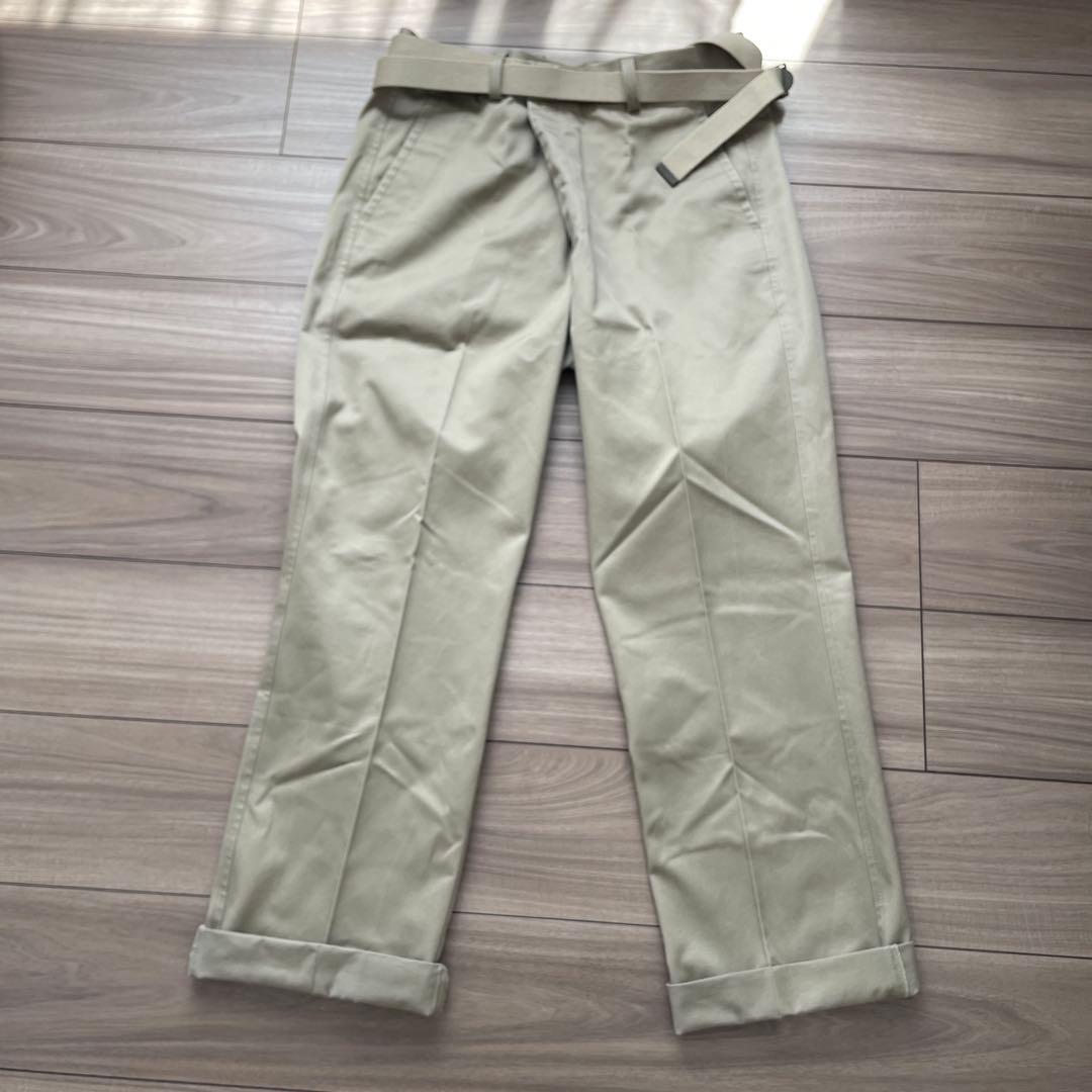 ほぼ未使用 MAISON EUREKA ベージュチノパン ハイウエスト