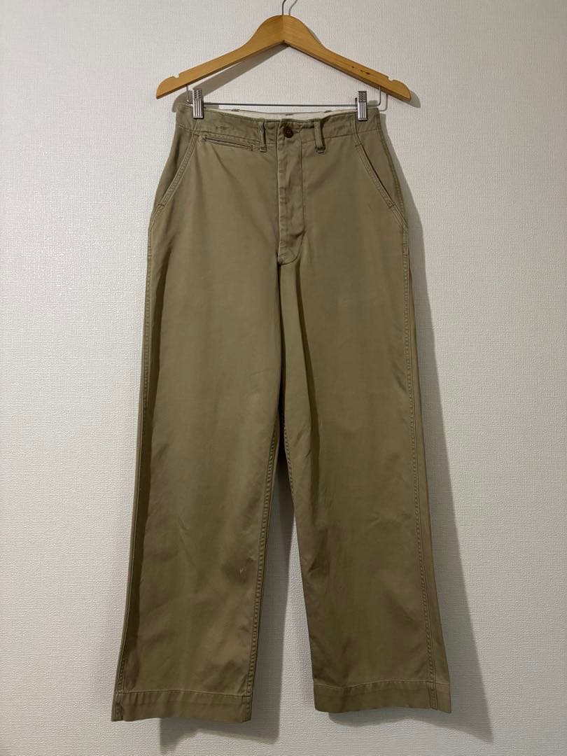 40s US ARMY 45カーキ チノ アーミーチノ 軍パン 軍チノ