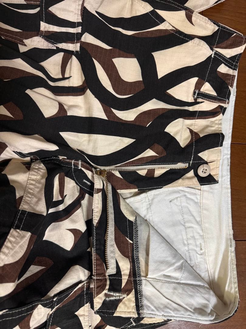 稀少 HOPE MFG.トライバルカモ カーゴパンツ リップストップ 30×33