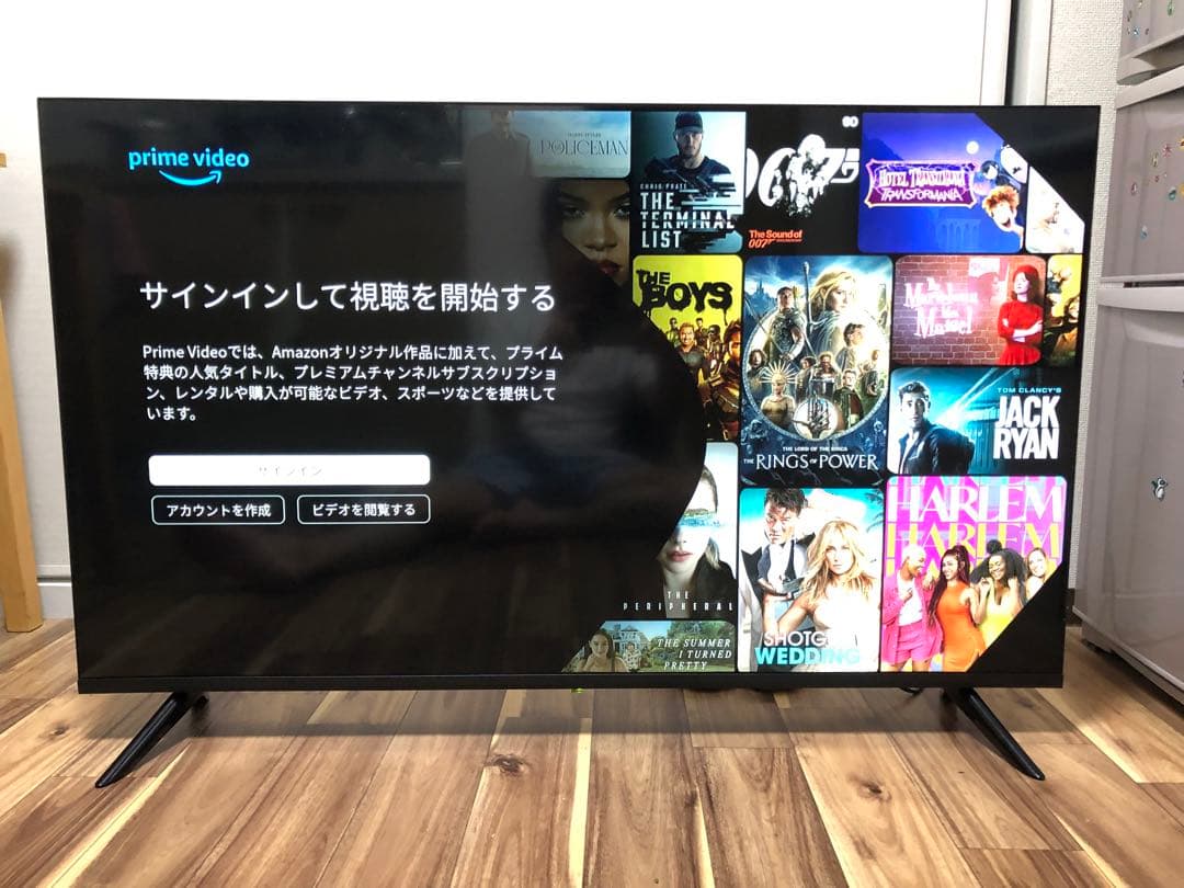 2022年製！50V型 4Kチューナーレステレビ Android TV HDR○